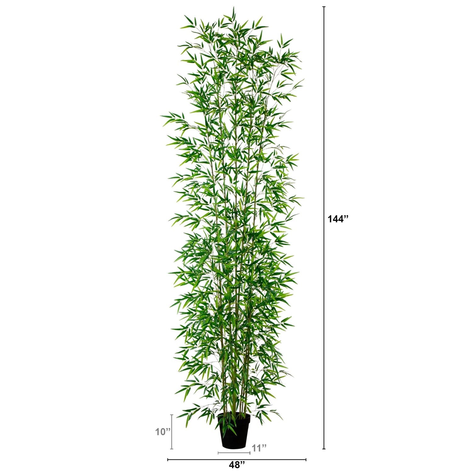 12’ Artificial Green Bamboo Tree