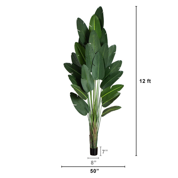 12' Artificial Travelers Palm Tree