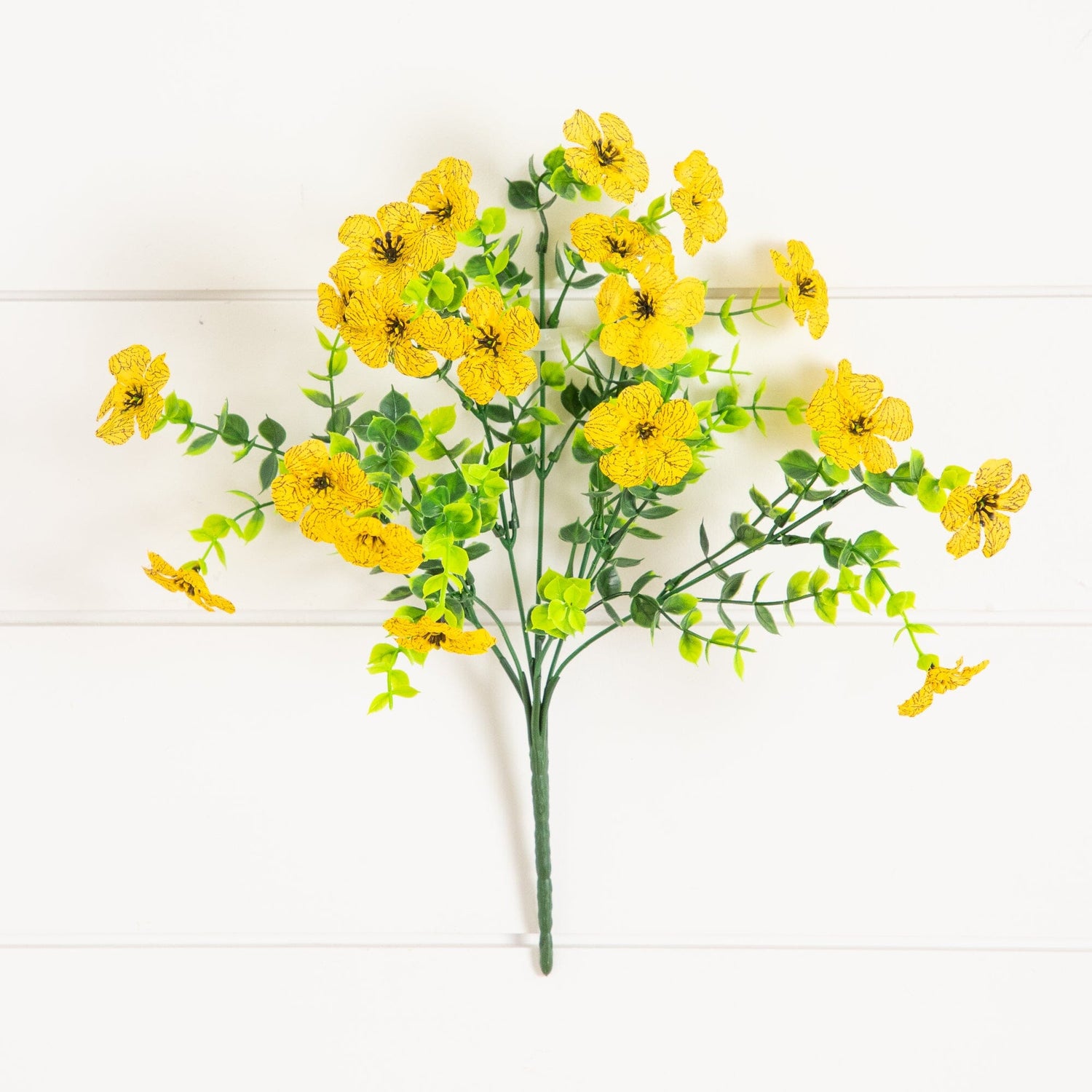 13” UV Resistant Artificial Daisy Bush (Indoor/Outdoor) - Set of 12