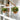 13” UV Resistant Artificial Lily and Mixed Greens in Woven Hanging Basket (Indoor/Outdoor) - Set of 2