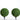 14” Artificial Boxwood Ball Topiary with Integrated Ground Stake UV Resistant - Set of 2