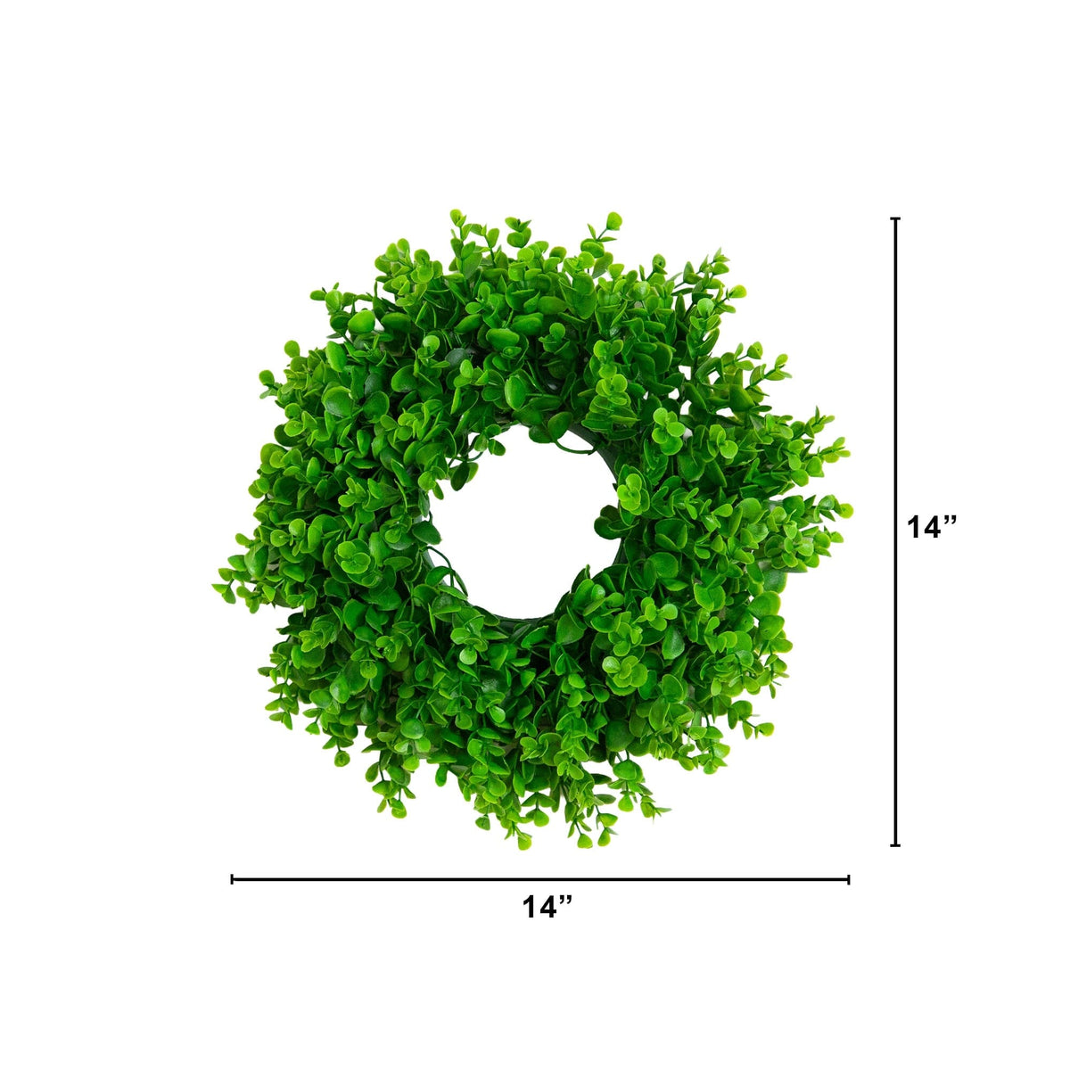 14” Artificial Eucalyptus Wreath - Set of 2