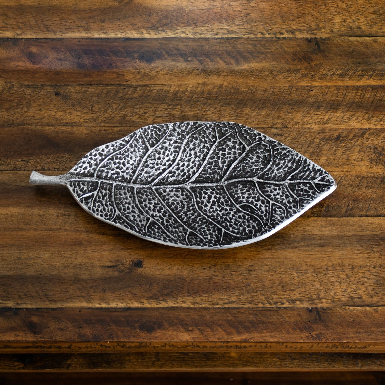 16” Antique Leaf Decorative Accent