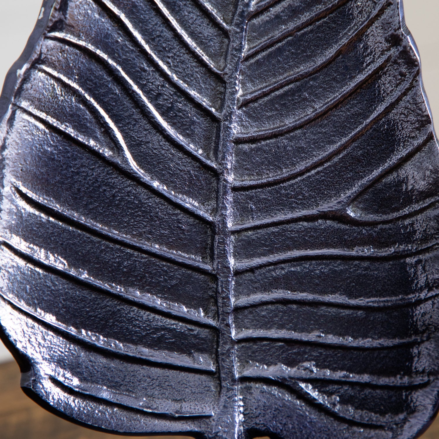 17” Aluminum Bodhi Leaf Decorative Accent