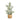 18” Artificial Flocked Fir Christmas Tree in Woven Basket