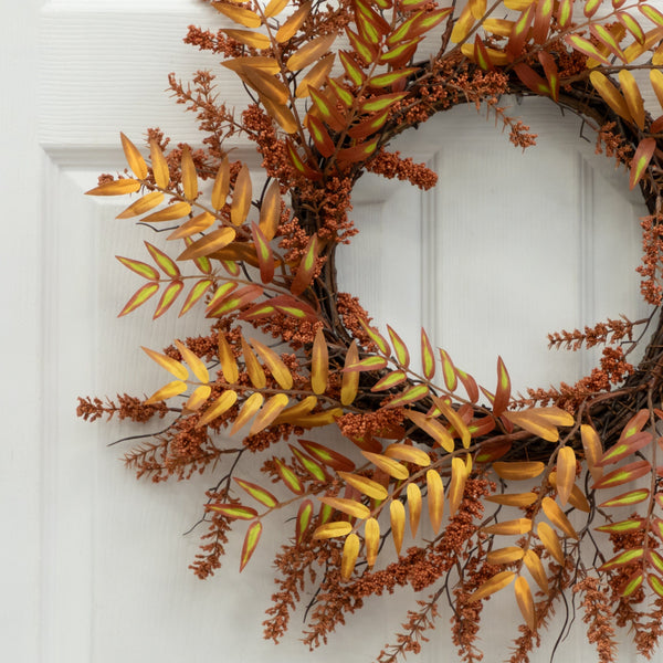 18” Harvest Berry Artificial Wreath