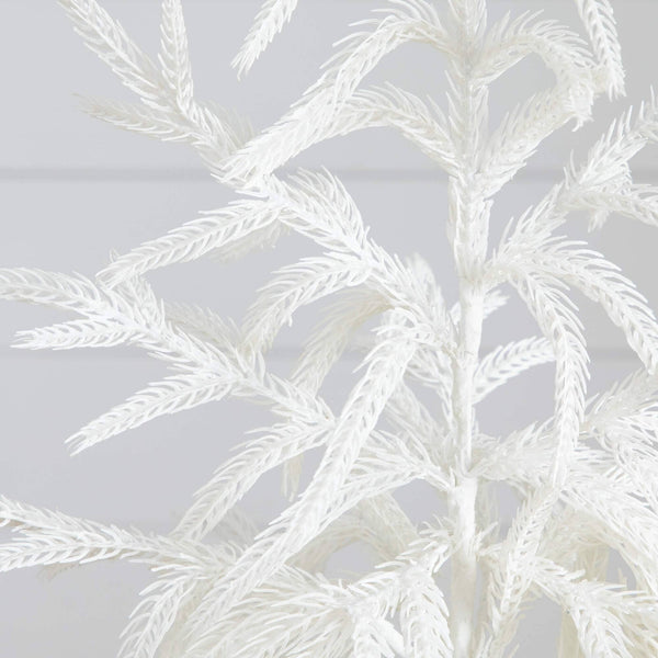 2' Artificial Real Touch White Norfolk Island Pine Christmas Tree with Natural Look