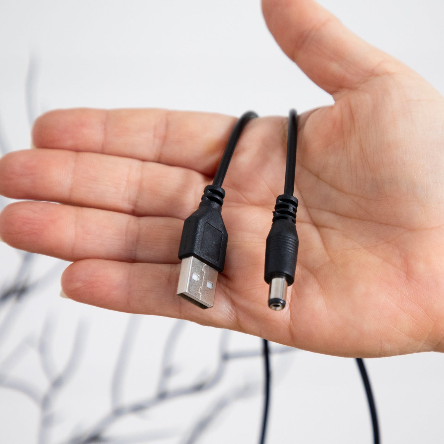 2’ Pre-Lit Halloween Deluxe Black Twig Artificial Tree with 44 Orange & Purple LED Lights