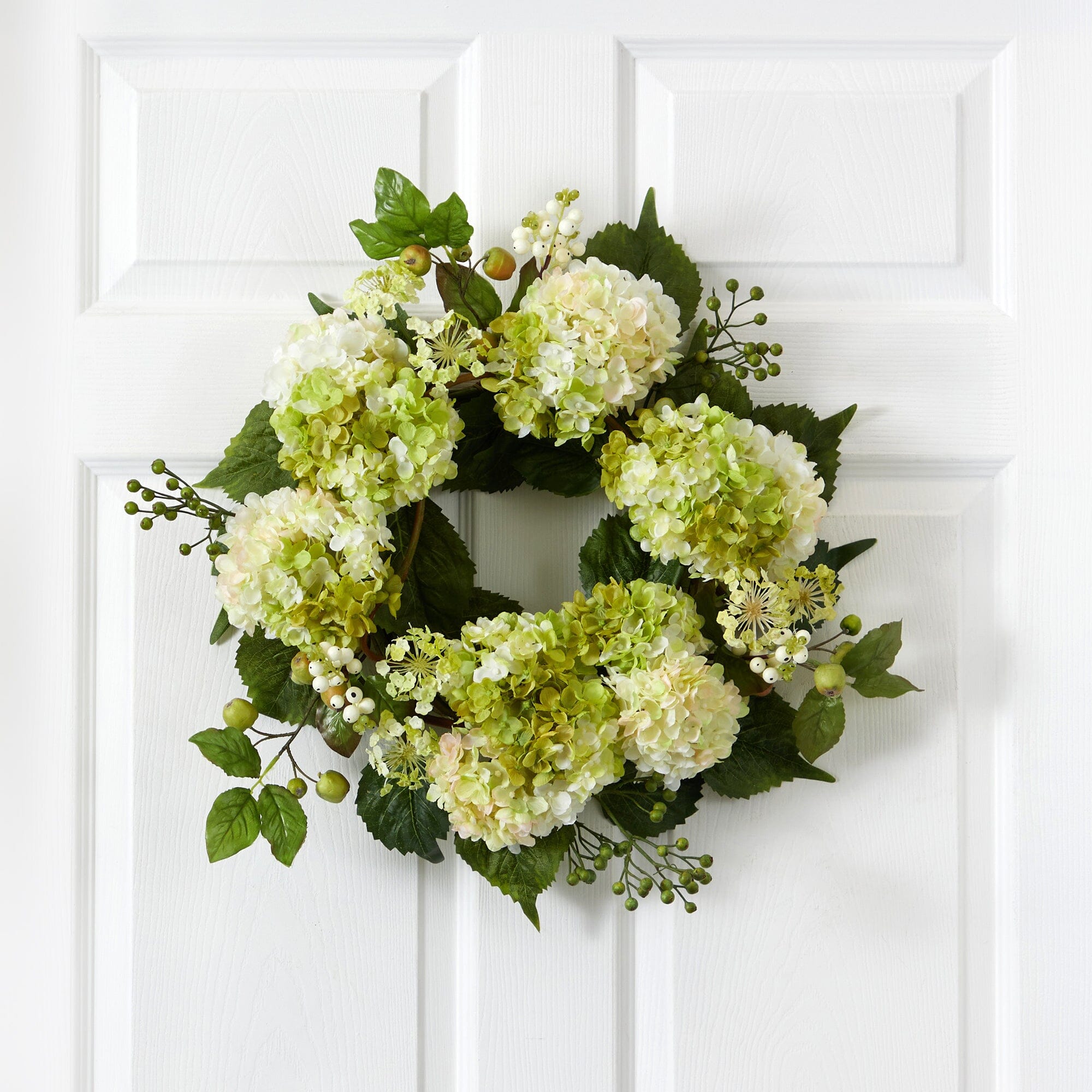 22” Hydrangea Wreath | Nearly Natural