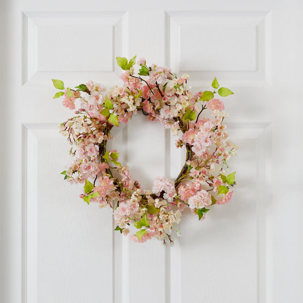 24" Cherry Blossom Wreath"