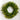 24" Pre-Lit Artificial Real Touch Norfolk Island Pine Wreath with 50 Warm White LED Lights and Natural Look