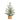 26” Artificial Flocked Fir Christmas Tree in Woven Basket