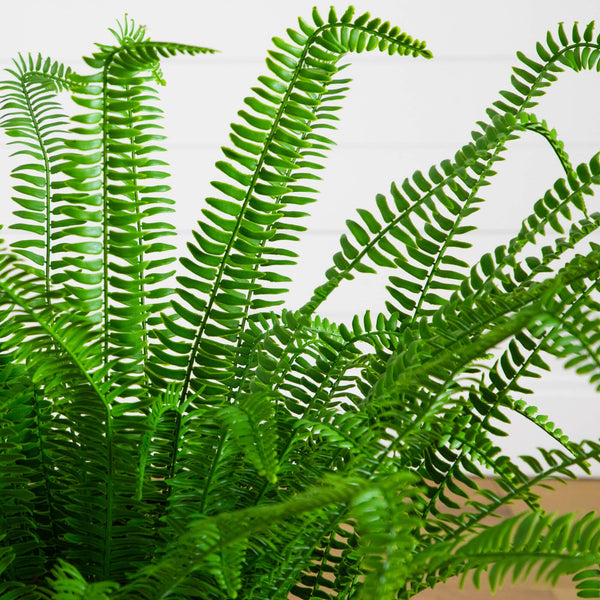 3-ft UV Resistant Artificial Real Touch Boston Fern Plant (Indoor/Outdoor)
