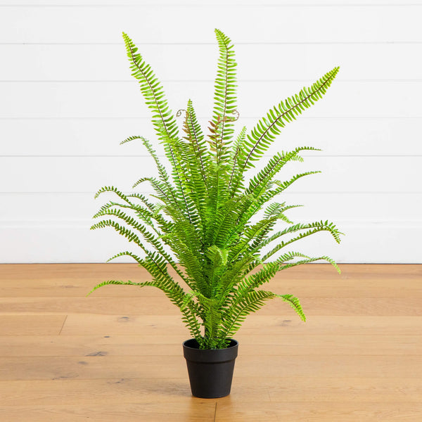 3-ft UV Resistant Artificial Real Touch Boston Fern Potted Plant (Indoor/Outdoor)