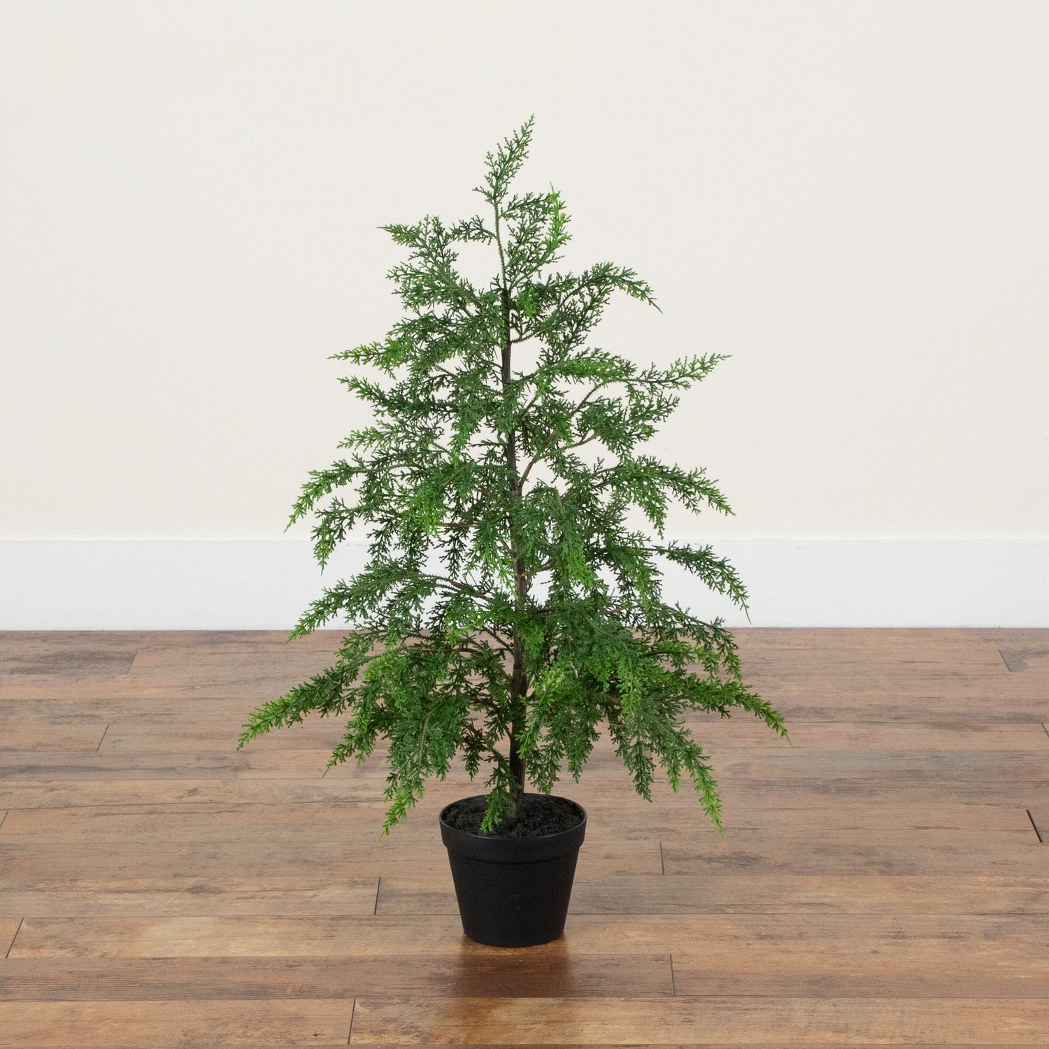 33” Artificial Real Touch Drooping Cedar Christmas Tree