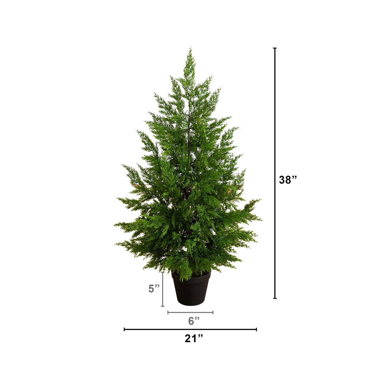 38” Artificial Real Touch Cypress Christmas Tree