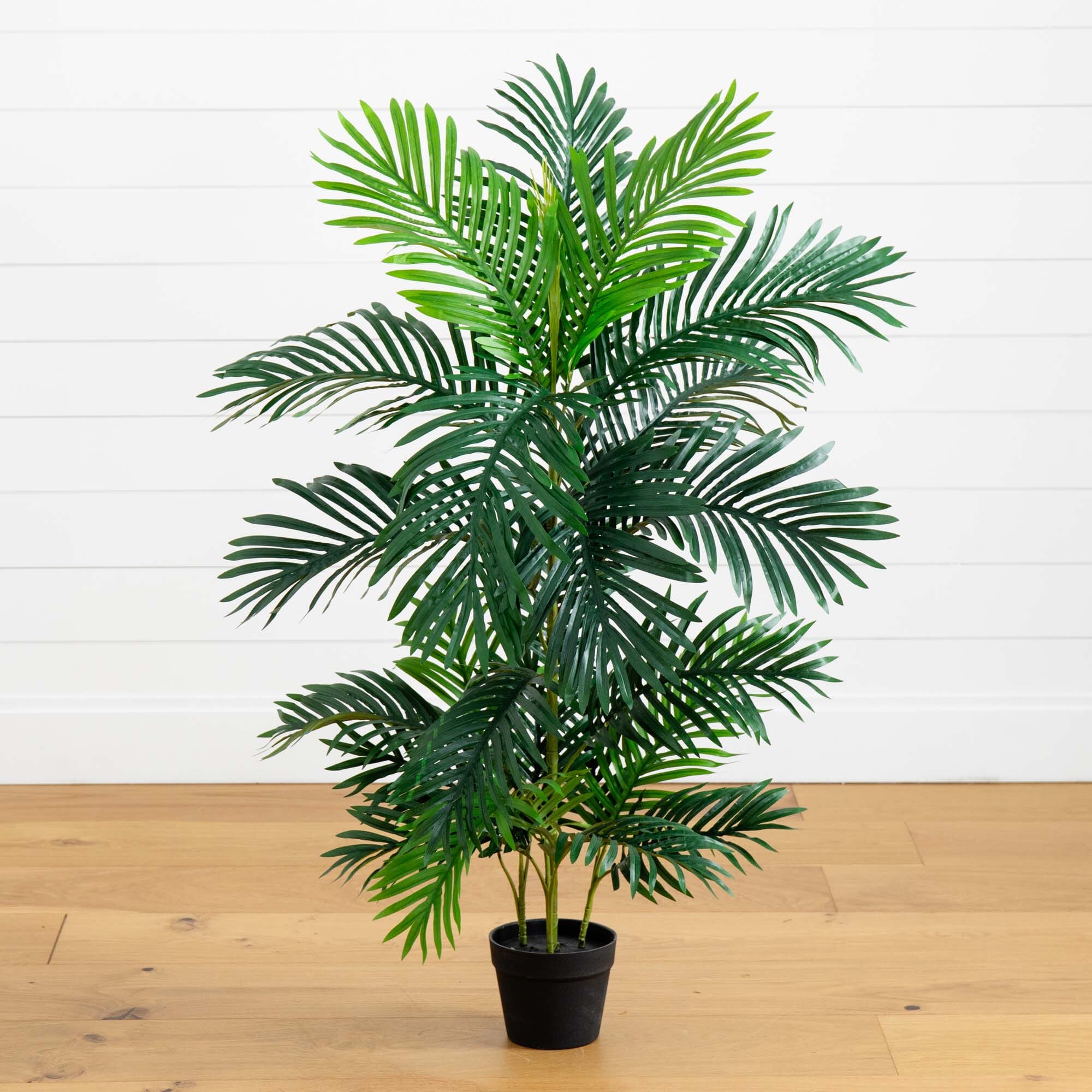 indoor palm plants lowes Nearly Natural 4ft. Areca Artificial Palm Tree UV Resistant (Indoor/Outdoor)