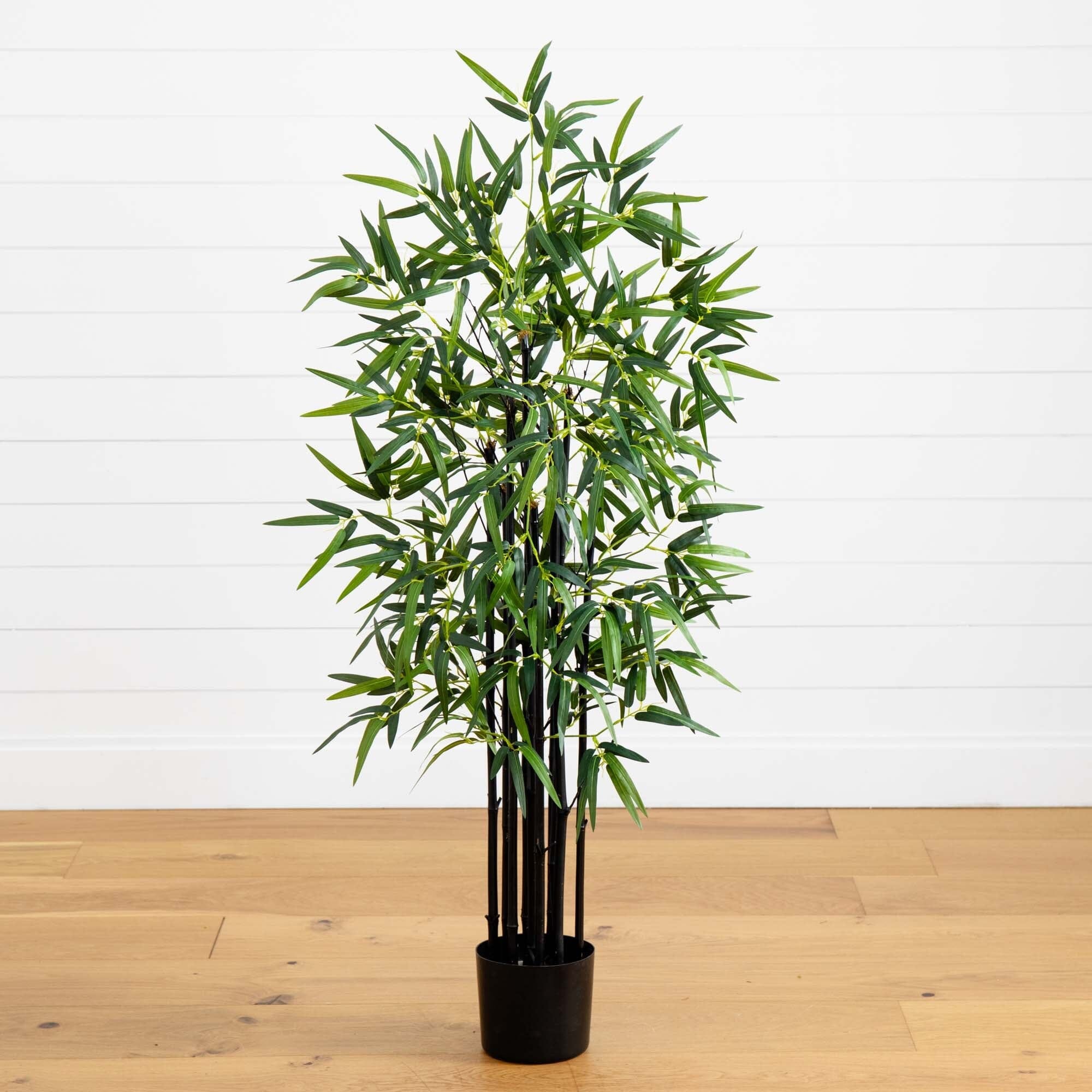 Nearly Natural 4' Black Bamboo Tree