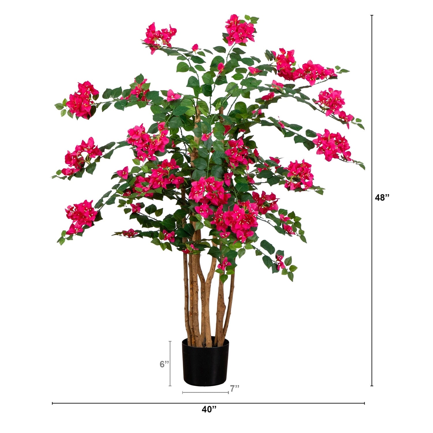 4' Artificial Deluxe Bougainvillea Tree