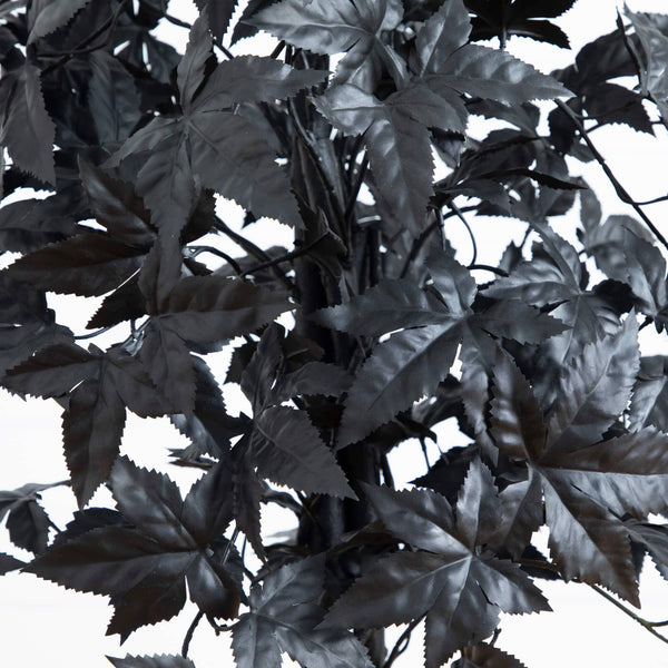 4' Artificial Halloween Black Maple Tree with Natural Trunk