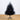 4' Artificial Halloween Black Pampas Grass Christmas Tree