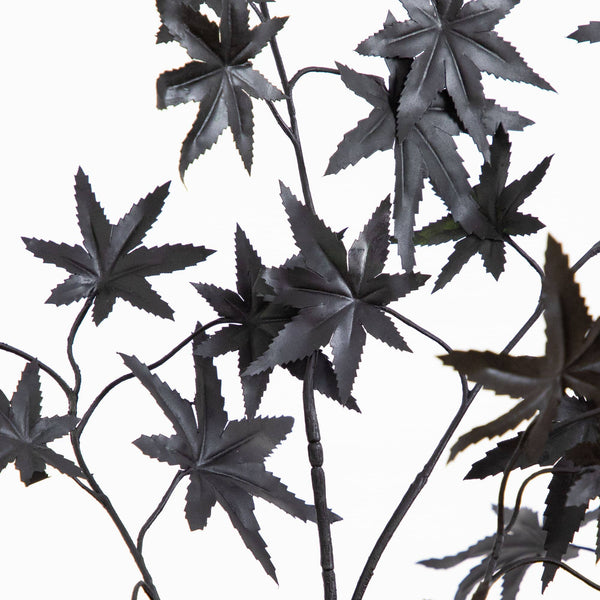 4' Artificial Halloween Eerie Black Maple Tree