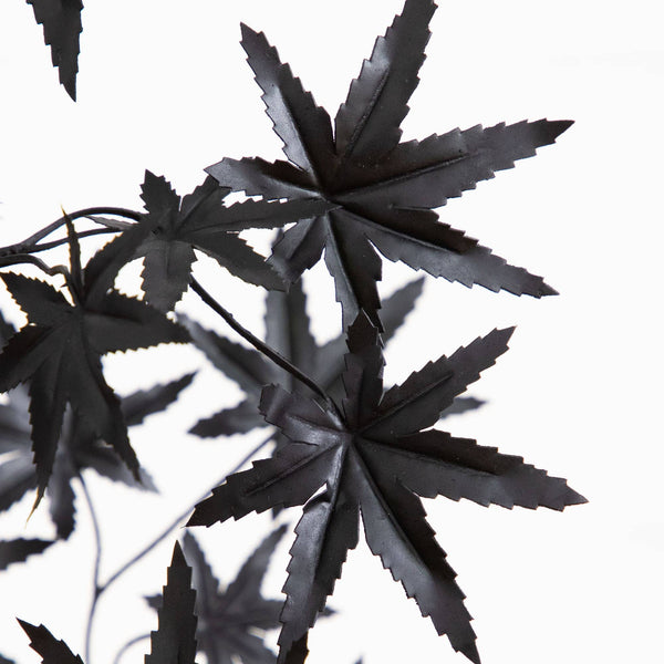 4' Artificial Halloween Eerie Black Maple Tree