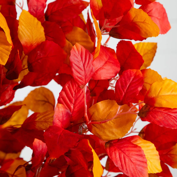 4' Pre-Lit Autumn Artificial Fall Tree with 160 Warm White LED Lights