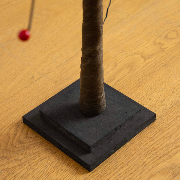 4' Pre-Lit Autumn Maple Artificial Fall Tree with Berries and 60 Warm White LED Lights