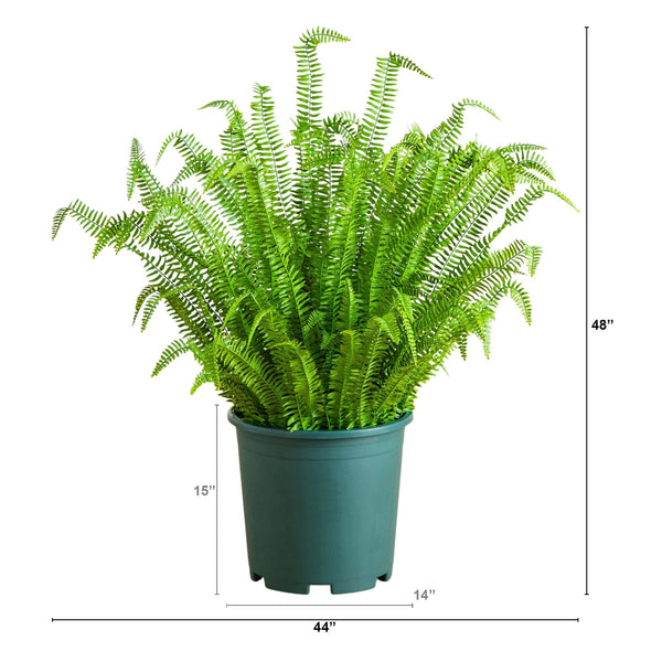 4-ft UV Resistant Artificial Real Touch Boston Fern Plant (Indoor/Outdoor)