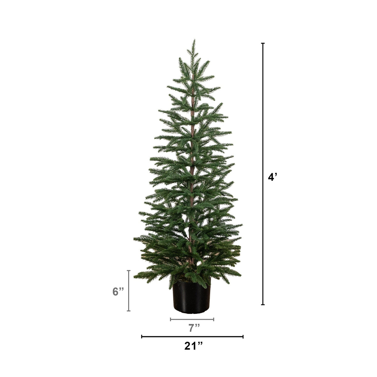 4’ Pre-Lit Artificial Christmas Tree with 120 LED Lights