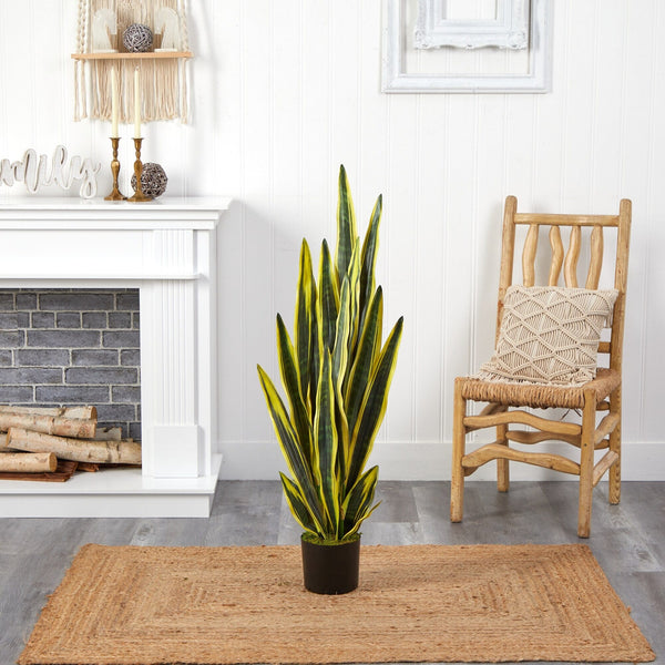 4’ Sansevieria Artificial Plant