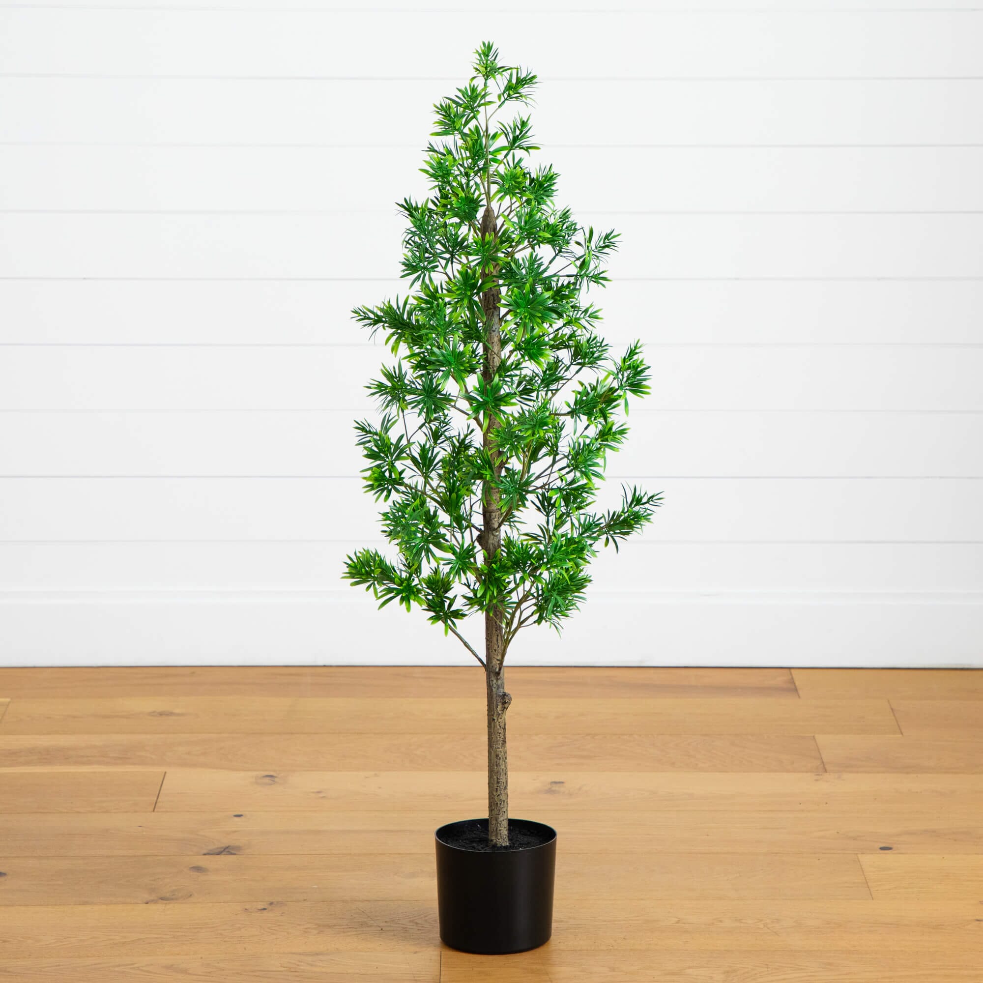 Nearly Natural 4 ft. UV Artificial Podocarpus Artificial Tree (Indoor/Outdoor)