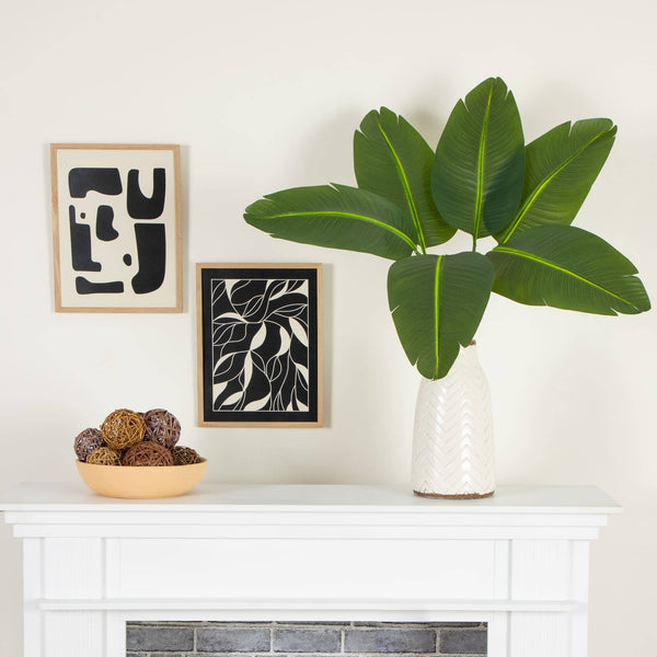 40" Artificial Travelers Palm Stems- Set of 6