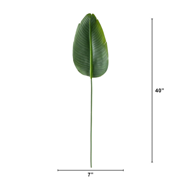 40" Artificial Travelers Palm Stems- Set of 6