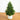 4.5' Artificial Real Touch Christmas Spruce Pine in White Decorative Planter