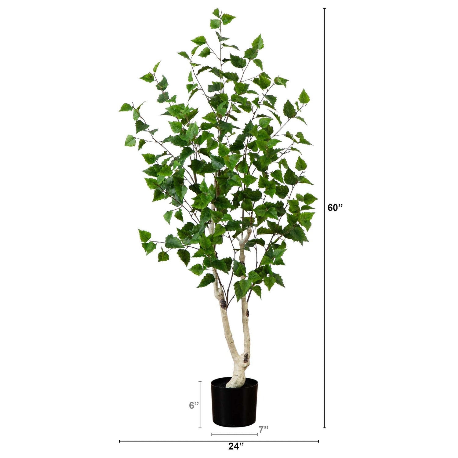 5’ Artificial Birch Tree