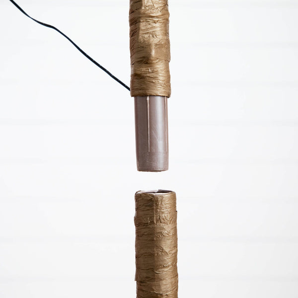 5' Pre-Lit Green Autumn Oak Artificial Fall Tree with 200 Warm White LED Lights