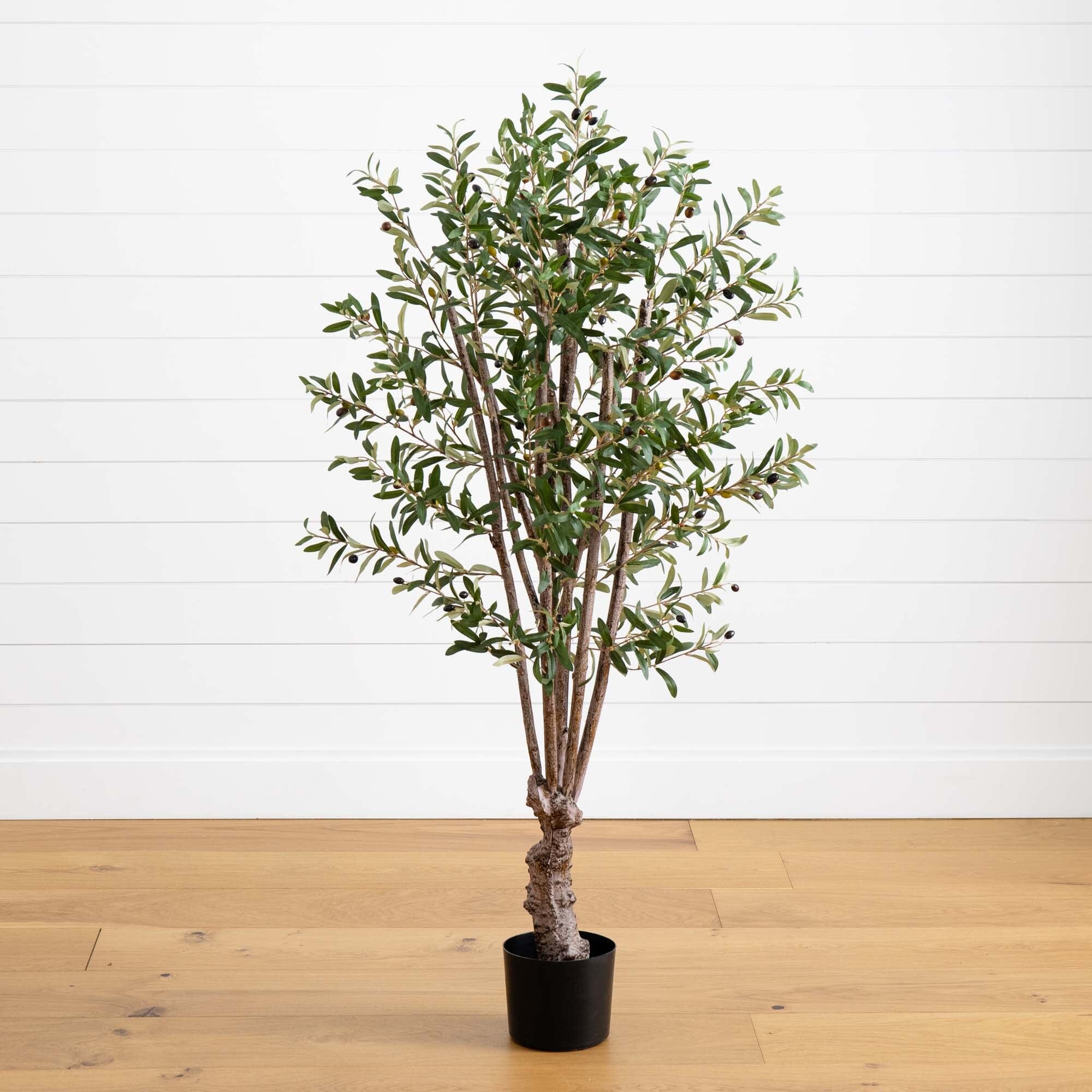 Nearly Natural 5 ft. Olive Silk Tree