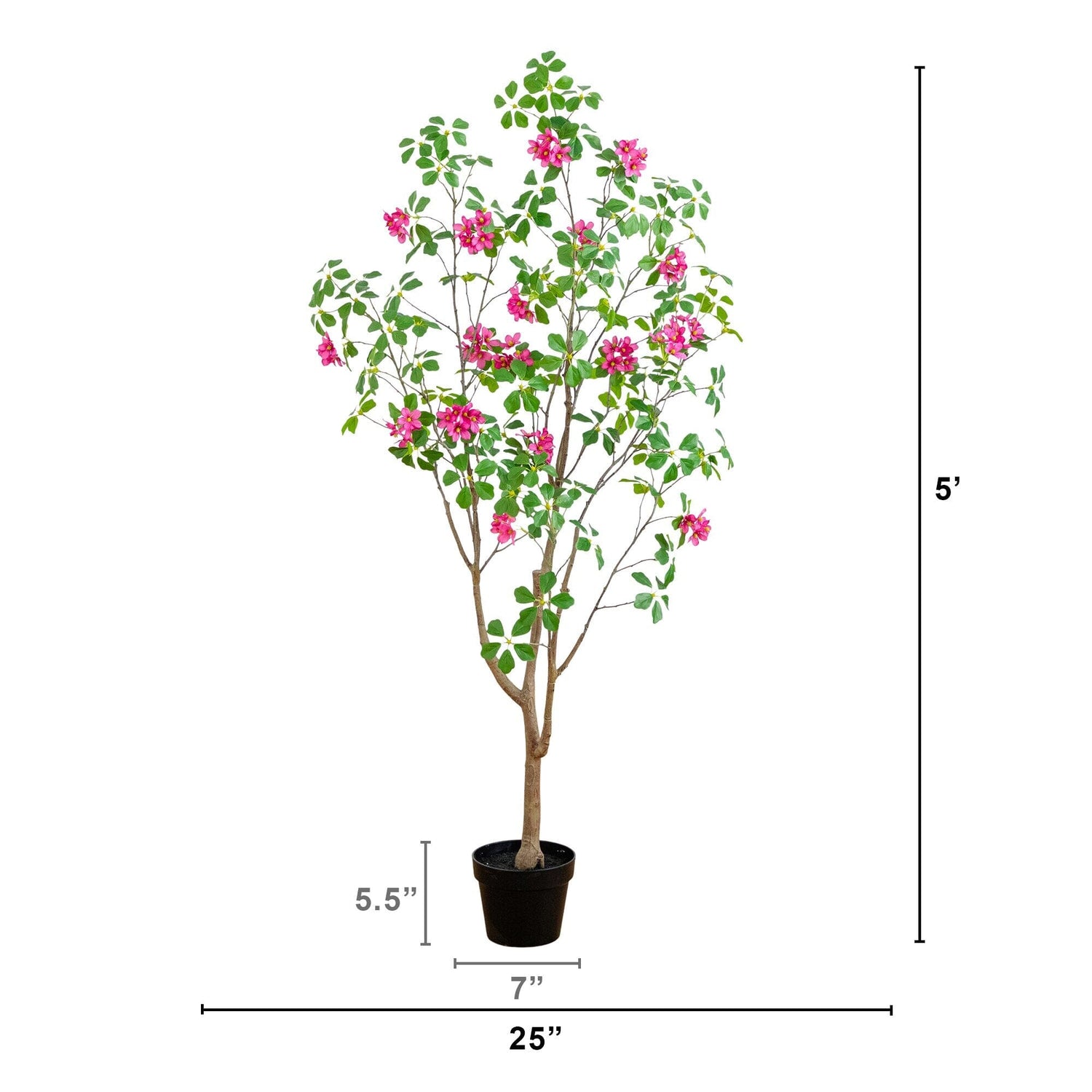 5' Artificial Dogwood Tree with Real Touch Leaves