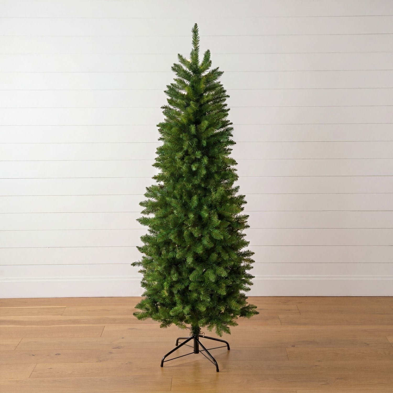 6’ Artificial Slim Green Mountain Pine Christmas Tree