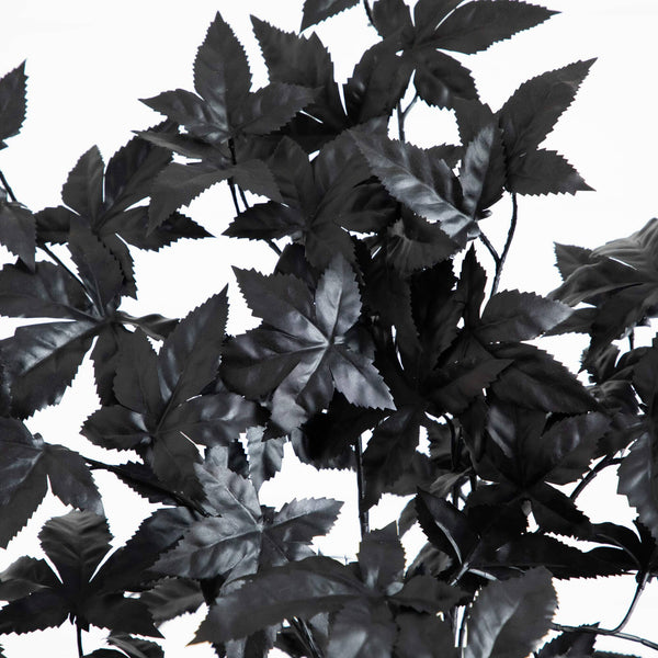 6' Artificial Halloween Black Maple Tree with Natural Trunk