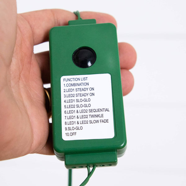 6' Pre-Lit Artificial Luxembourg Pine Christmas Tree with 250 Multicolored Traditional Bulb LED Lights