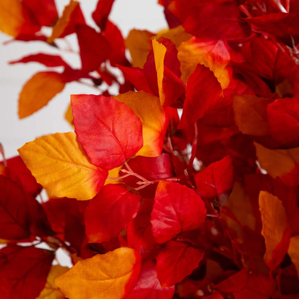 6' Pre-Lit Autumn Artificial Fall Tree with 300 Warm White LED Lights