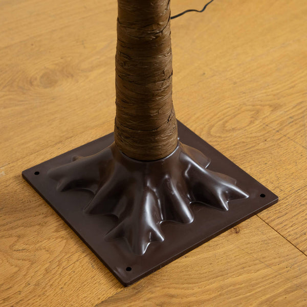 6' Pre-Lit Green Autumn Oak Artificial Fall Tree with 250 Warm White LED Lights