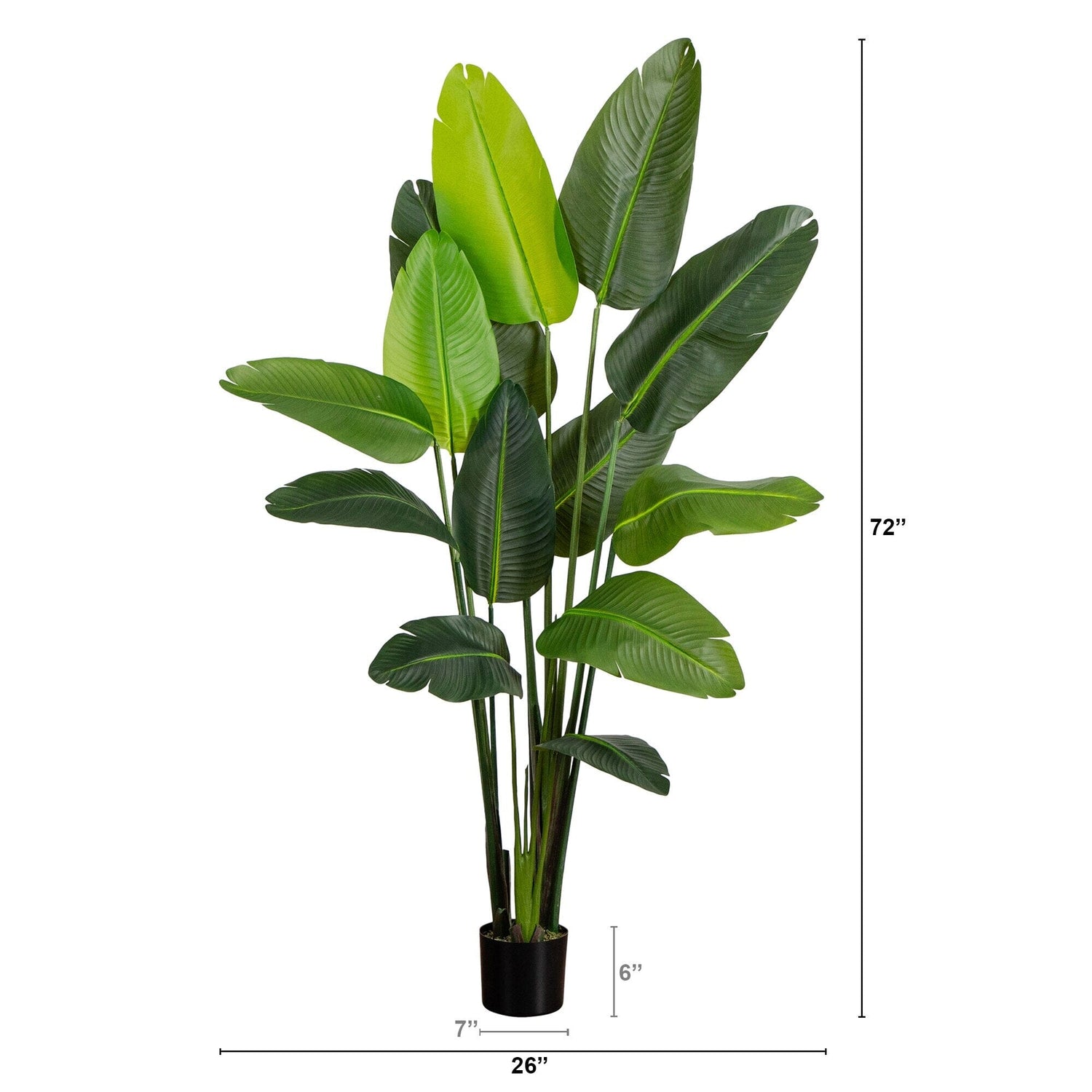 6’ UV Resistant Artificial Travelers Palm Tree (Indoor/Outdoor)