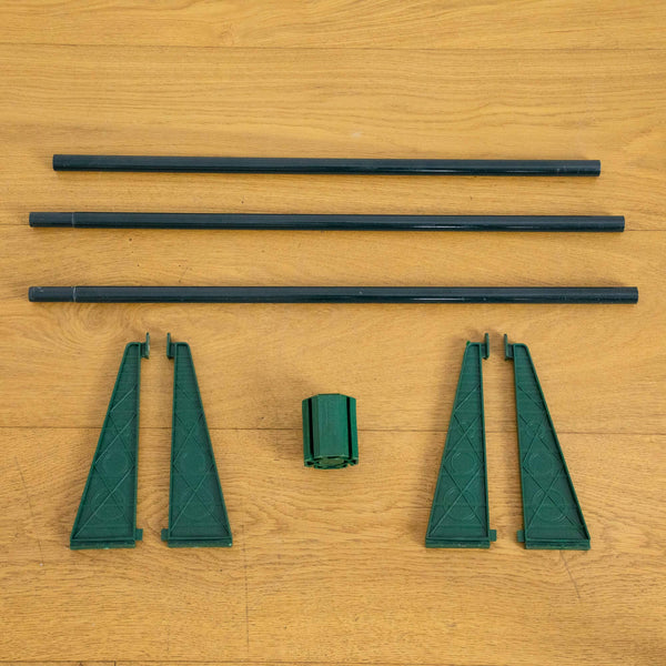 7' Pre-Lit Artificial Pop up Christmas Tree with Red & Gold Ornaments, Ribbons and 180 Warm White LED Lights