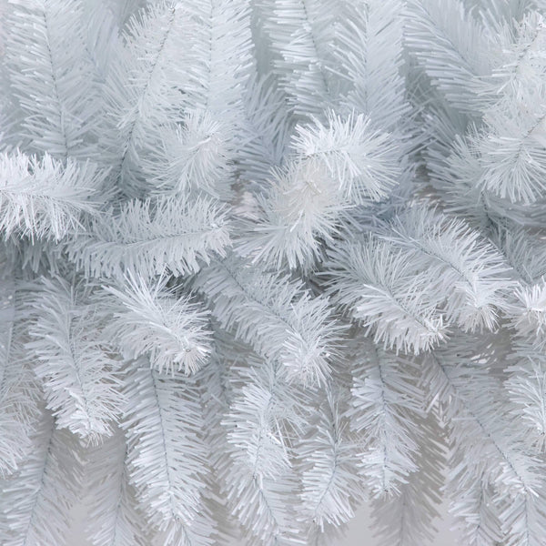 8' Artificial Holiday White Christmas Pine Archway