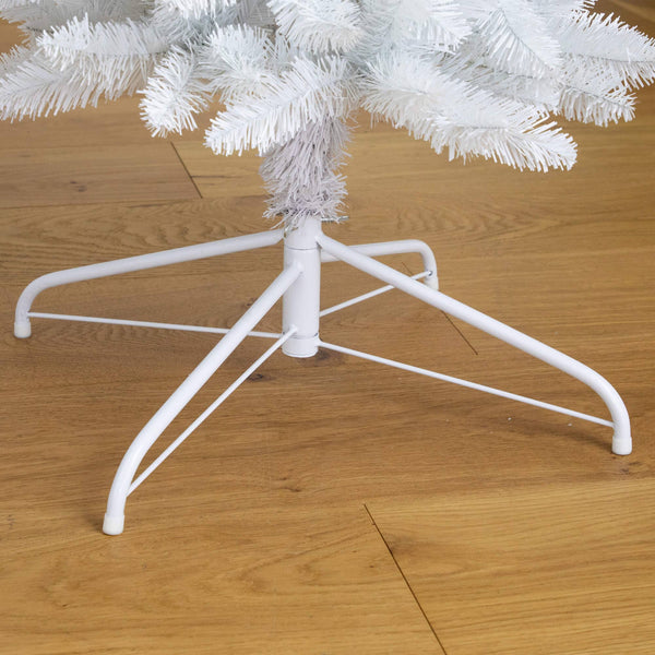 8' Artificial Holiday White Christmas Pine Archway