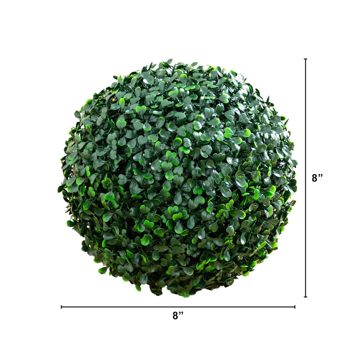 8" UV Resistant Artificial Boxwood Ball (Indoor/Outdoor) - Set of 4